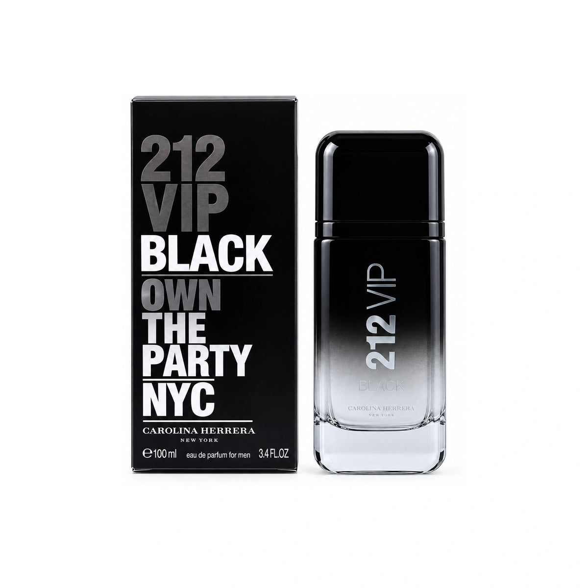212 Vip Black by Carolina Herrera perfume bottle