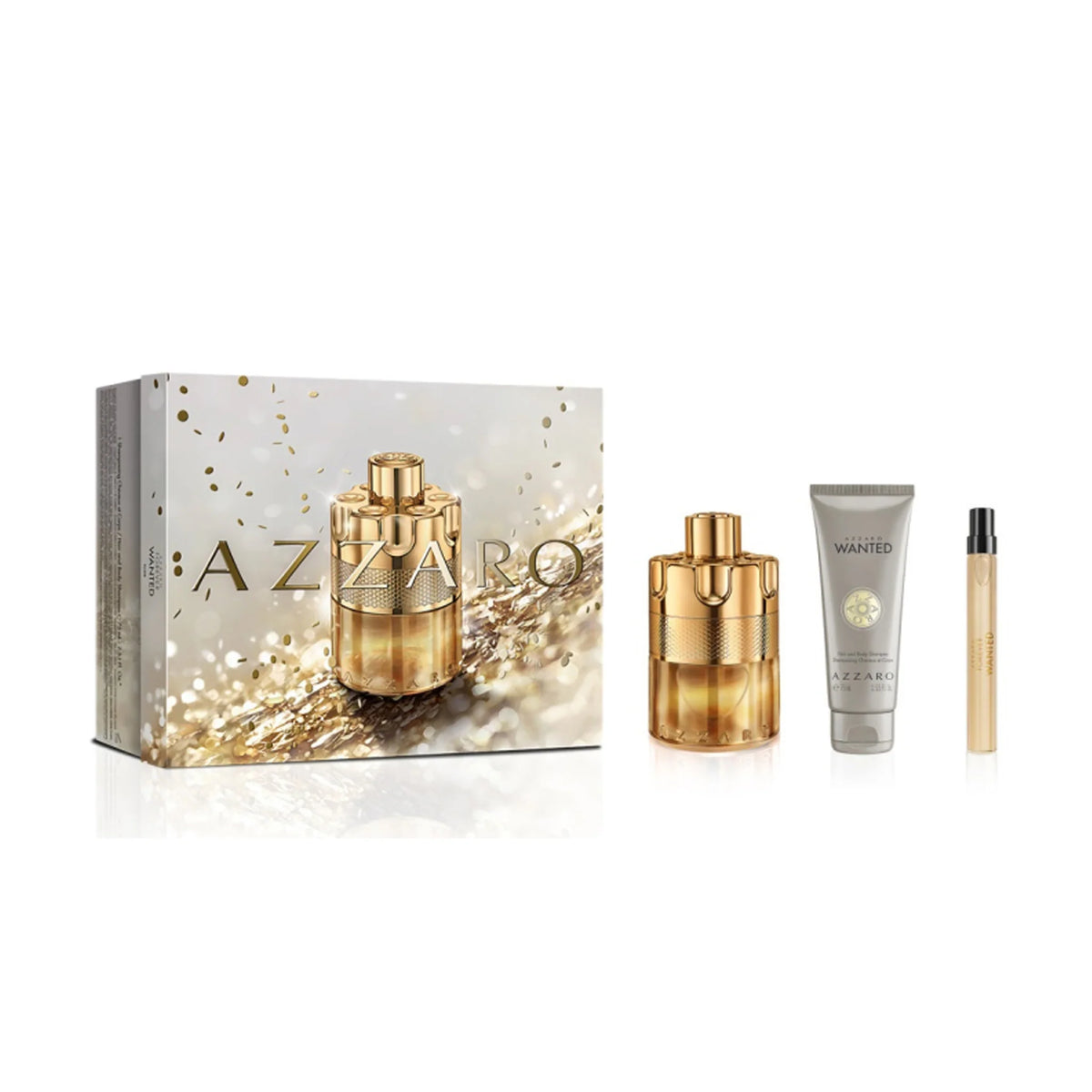 AZZARO SET FOREVER ELIXIR PARFUM((2PARFUM 100ML+HAIR ANDBODY SHAMPOO 75ML)
