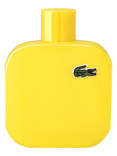 Eau de Lacoste L.12.12 Jaune (yellow fragrance bottle