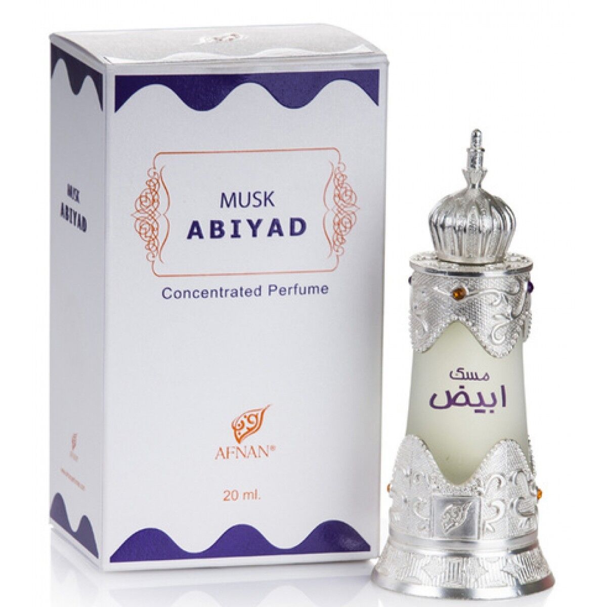 Musk Abiyad Oil Afnan fragrance bottle