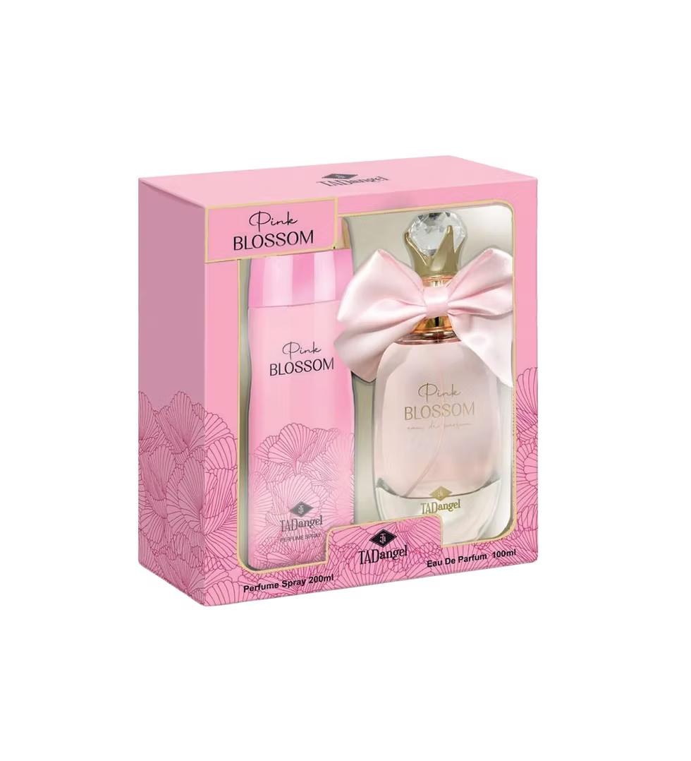SET TAD ANGEL PINK BLOSSOM (100ML EDP+DEO SPRAY 200ML)