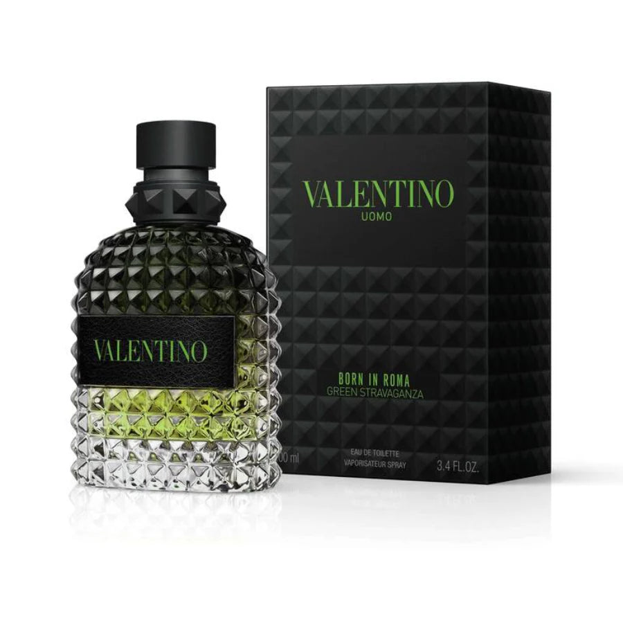 Uomo Green Stravaganza original perfume bottle