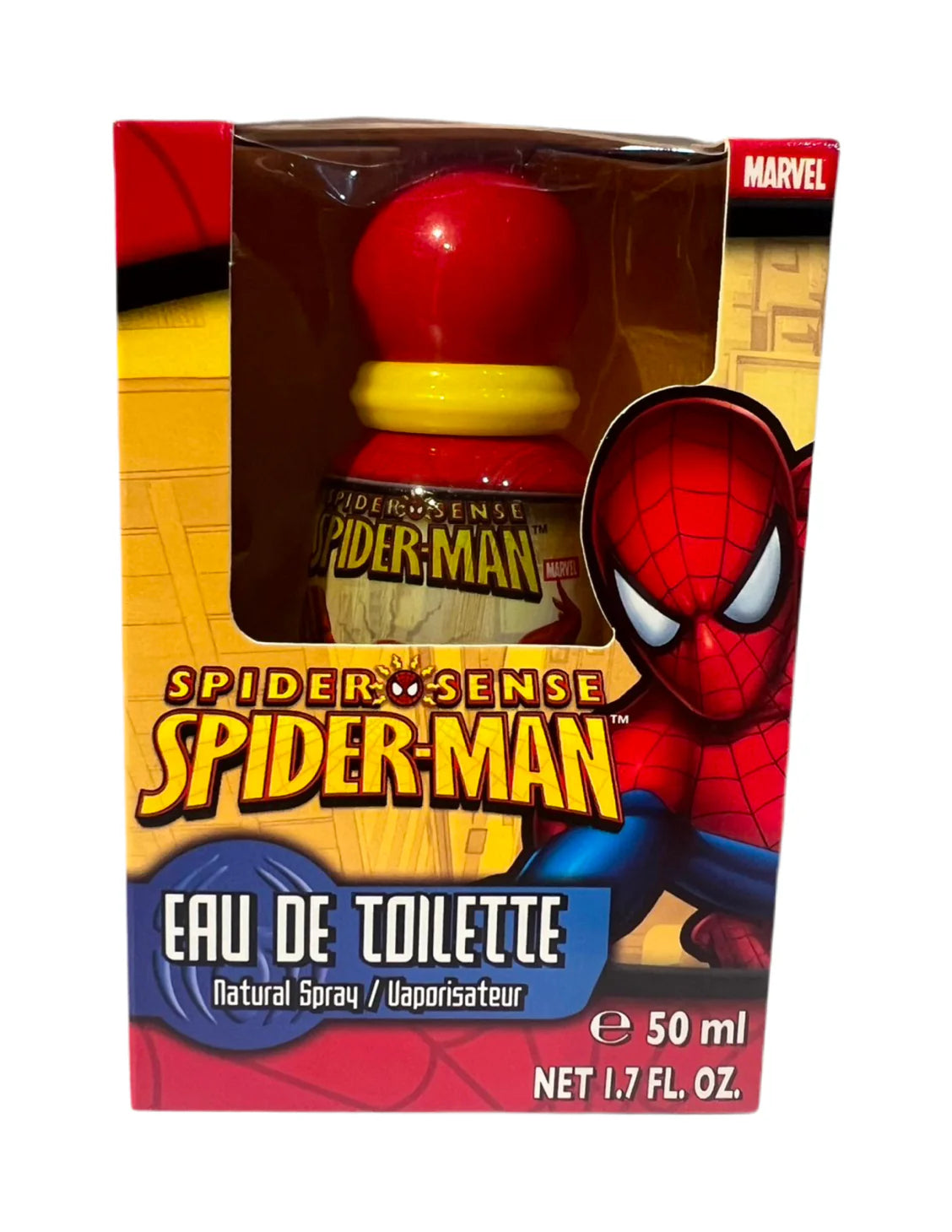 Spiderman fragrance bottle