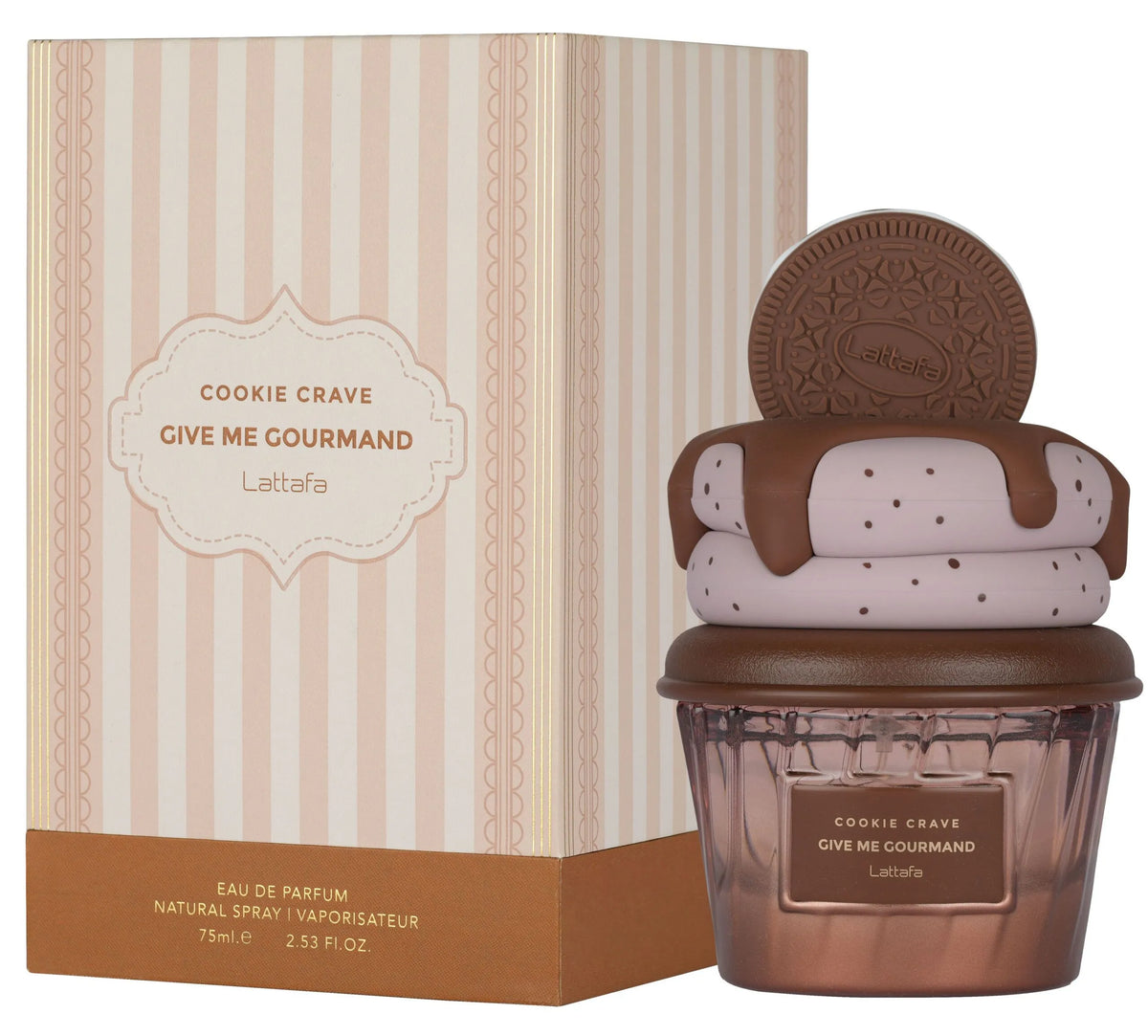 Cookie Crave by Lattafa perfume bottle