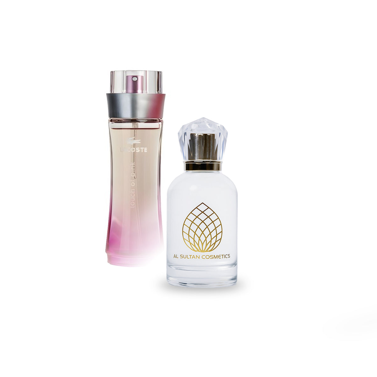 Touch of Pink Lacoste fragrance bottle