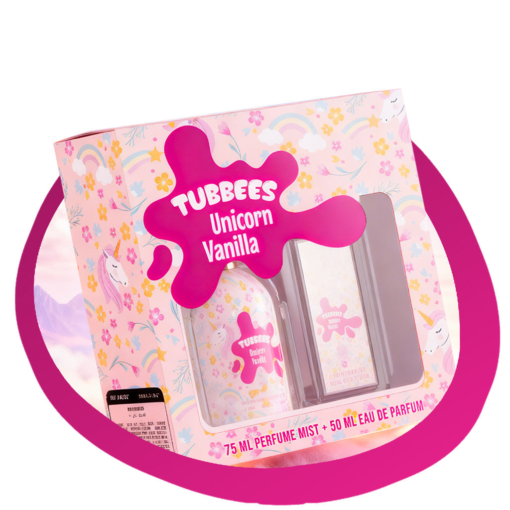 TUBEES GIFTSET UNICORN VANILLA BODY MIST50+75ML