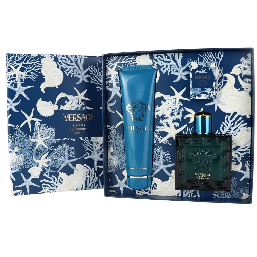 VERSACE SET EROS POUR HOMME (100ML PARFUM+BSG50+5ML PARFUM)