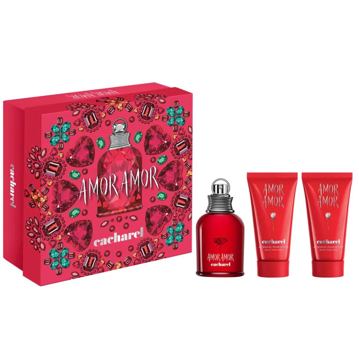 SET CACHAREL AMOR AMOR (50ML ET+50ML 2LAIT SENSUELLE POUR LE CORPS)
