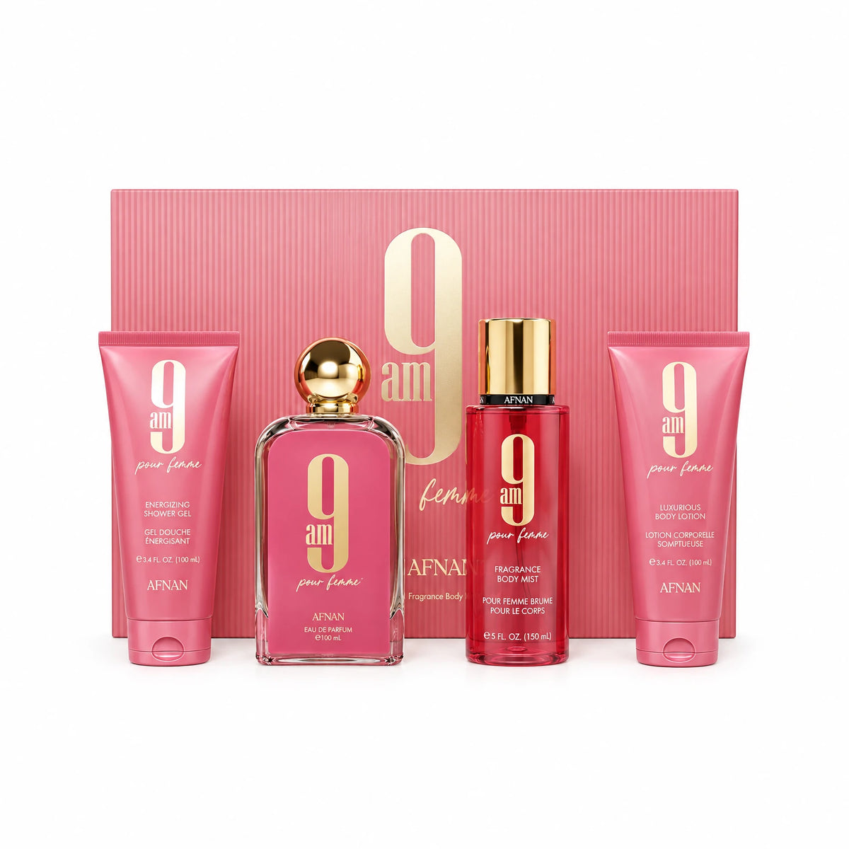 Afnan 9AM Pour Femme Gift Set – 4 Pieces