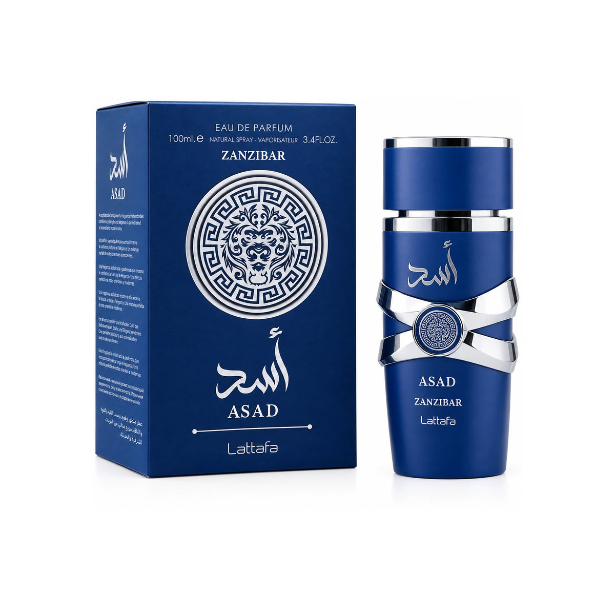 Asad Zanzibar by Lattafa perfume bottle