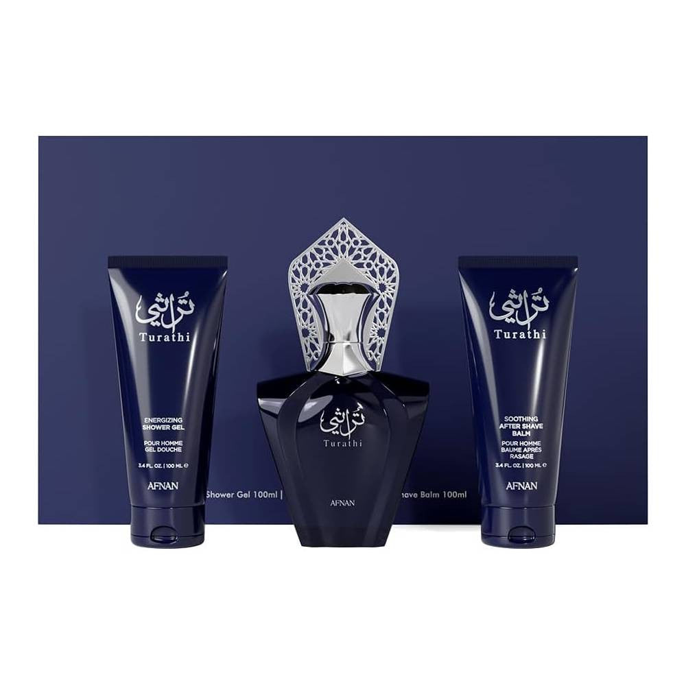 AFNAN SET TURATHI BLUE (90MLEDP+SG100ML+AS100ML)