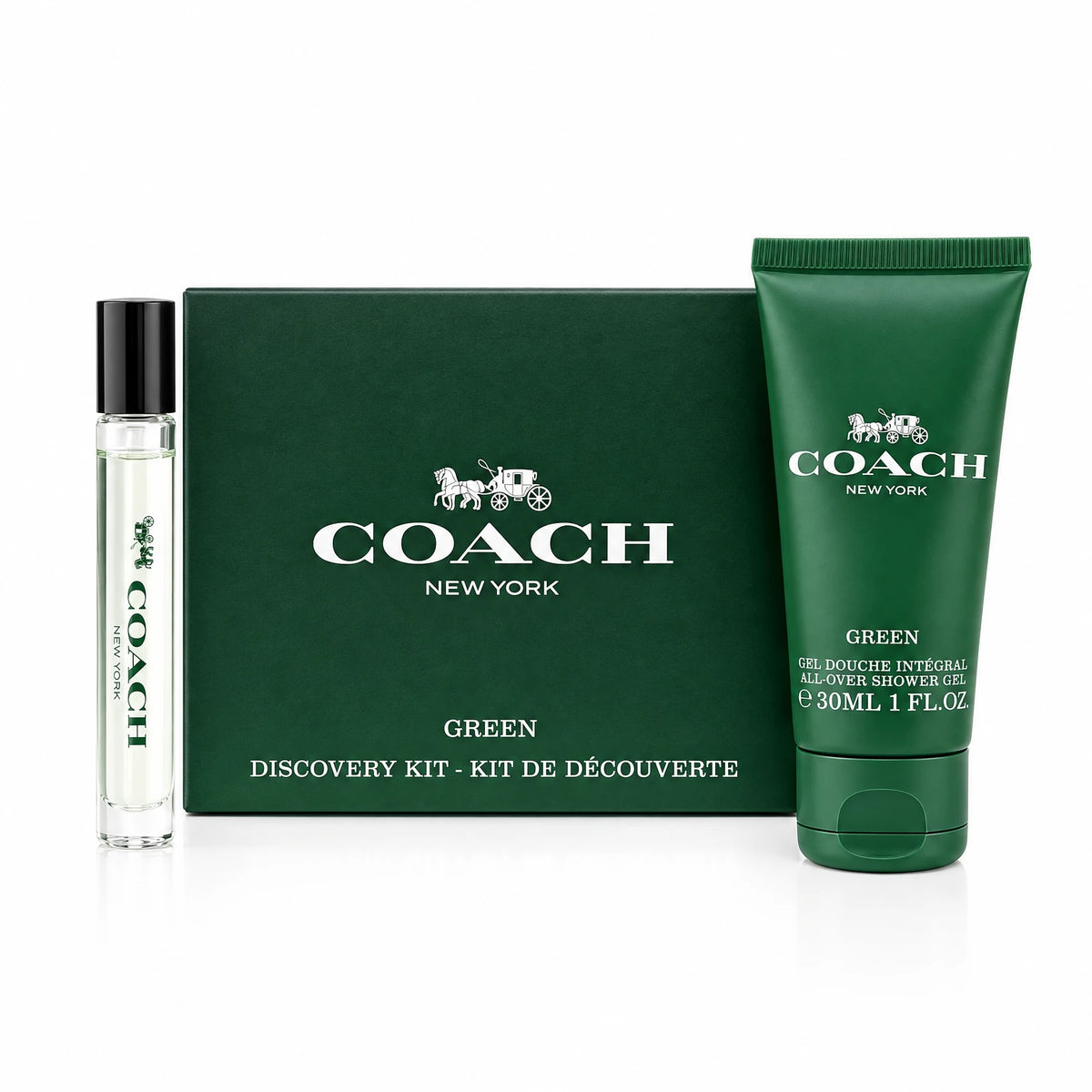 Coach set Green + Lotion