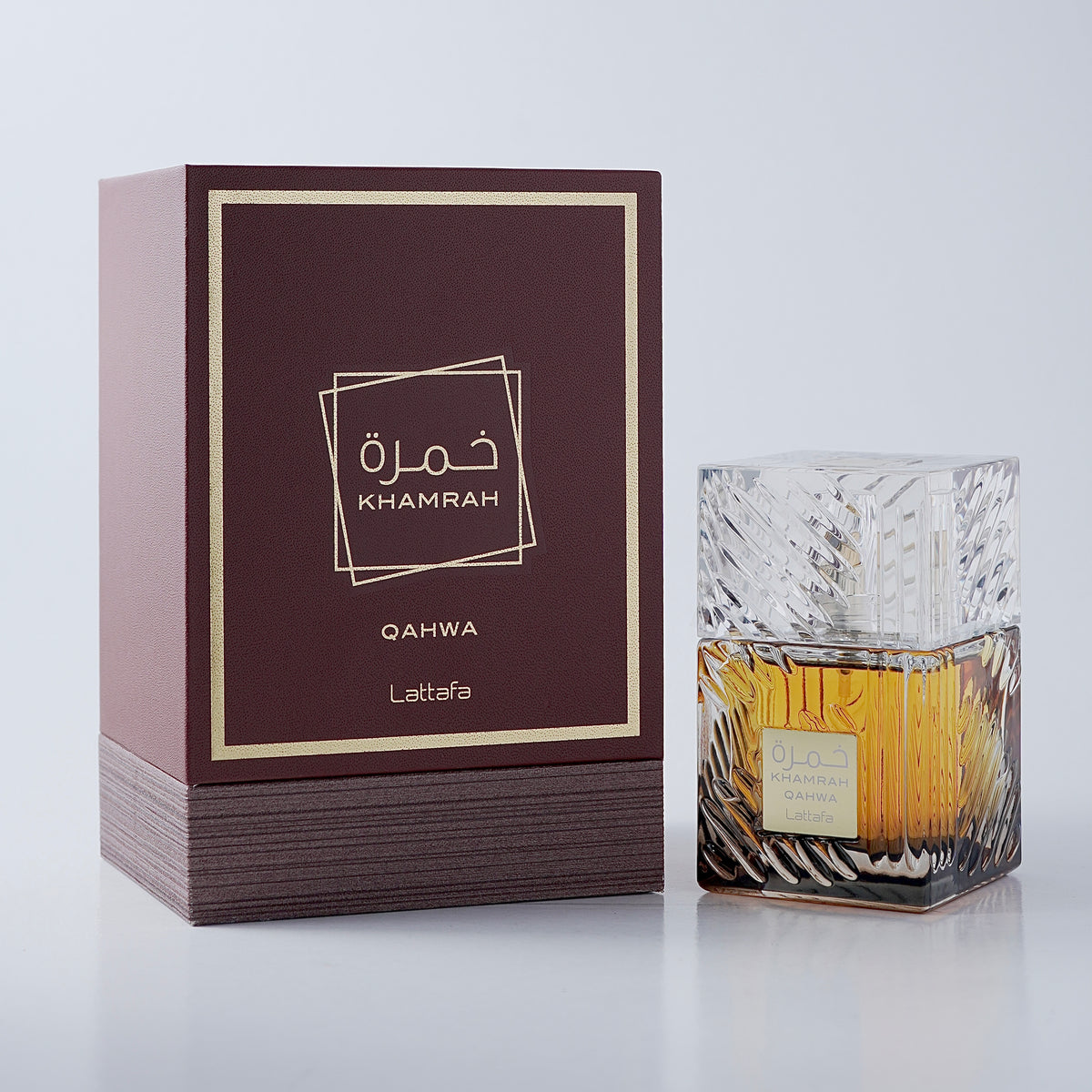 Khamrah Qahwa by Lattafa perfume bottle