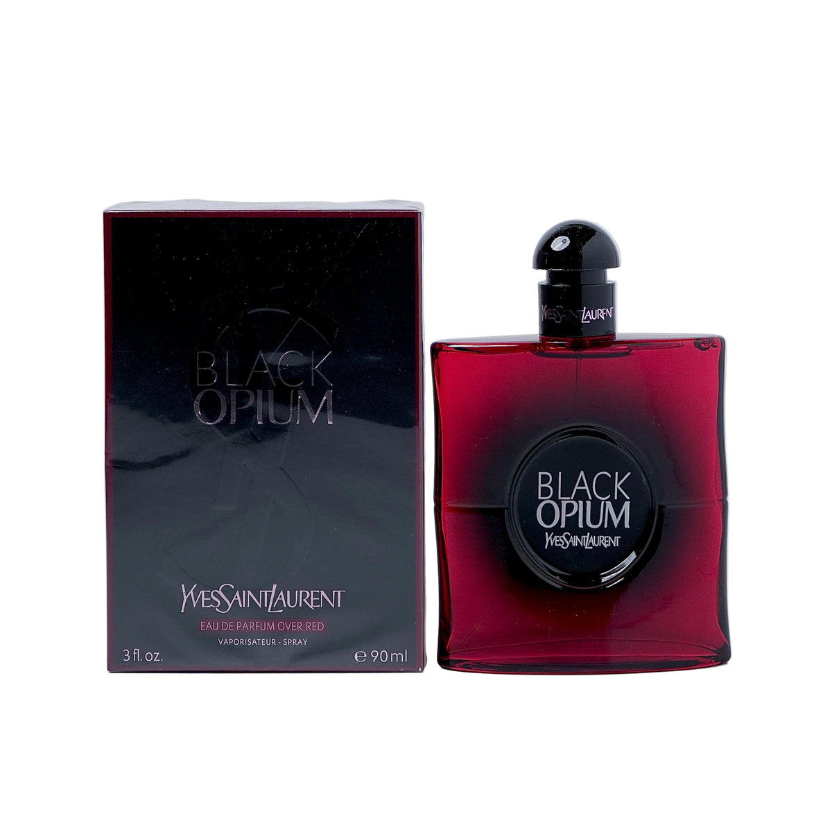 Black Opium Eau de Parfum Over Red fragrance bottle