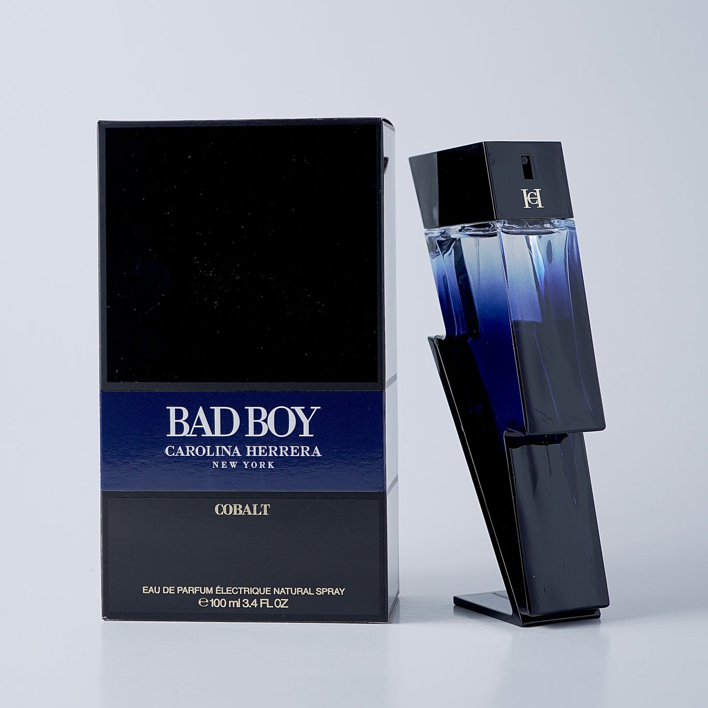 Bad Boy Cobalt Carolina Herrera fragrance bottle
