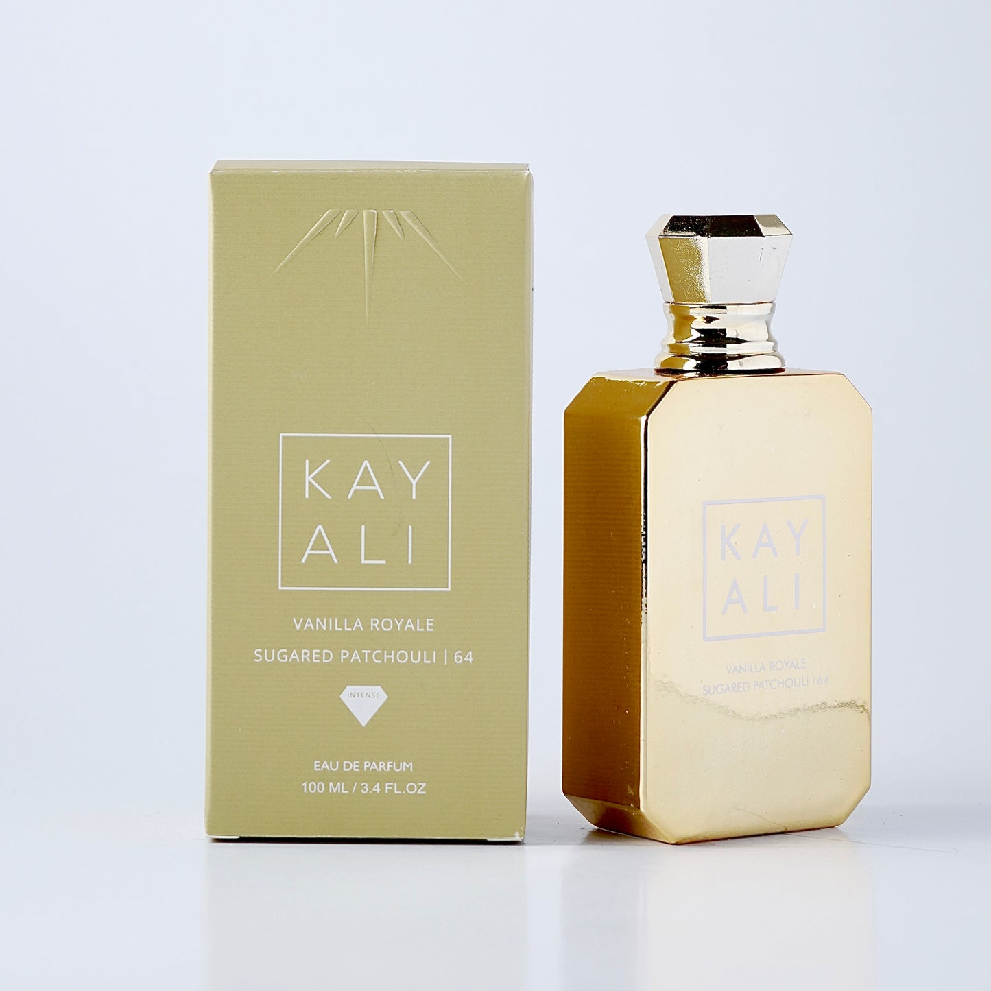 Vanilla Royale Sugared Patchouli 64 by Kayali perfume bottle