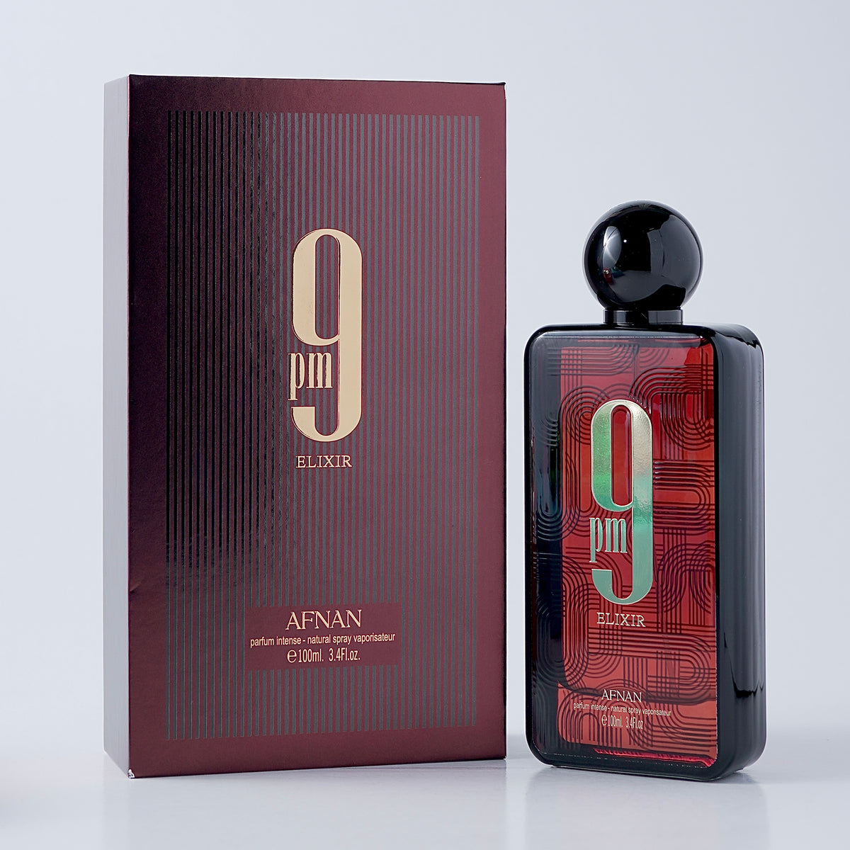 9 Pm Elixir by Afnan perfume bottle
