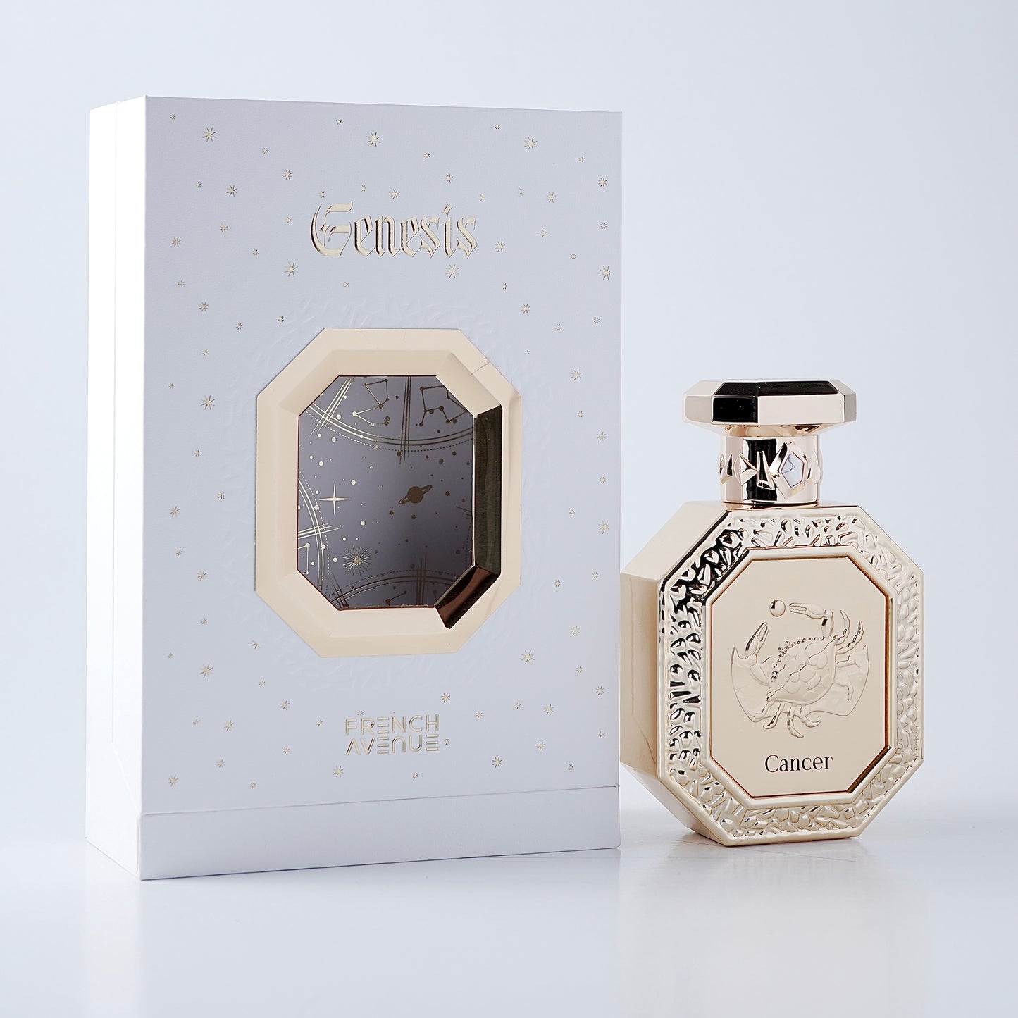 Genesis Cancer fragrance bottle