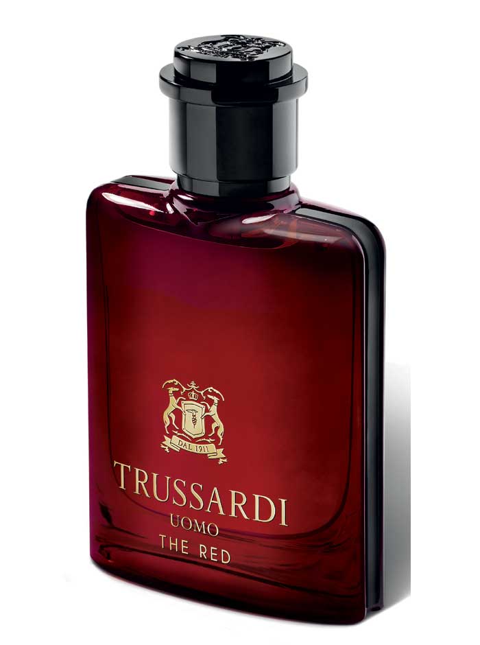 Red luxury perfume by Trussardi