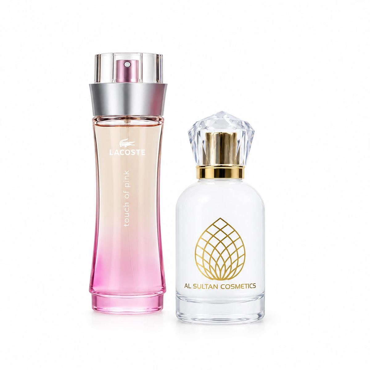 Touch of Pink Lacoste fragrance bottle