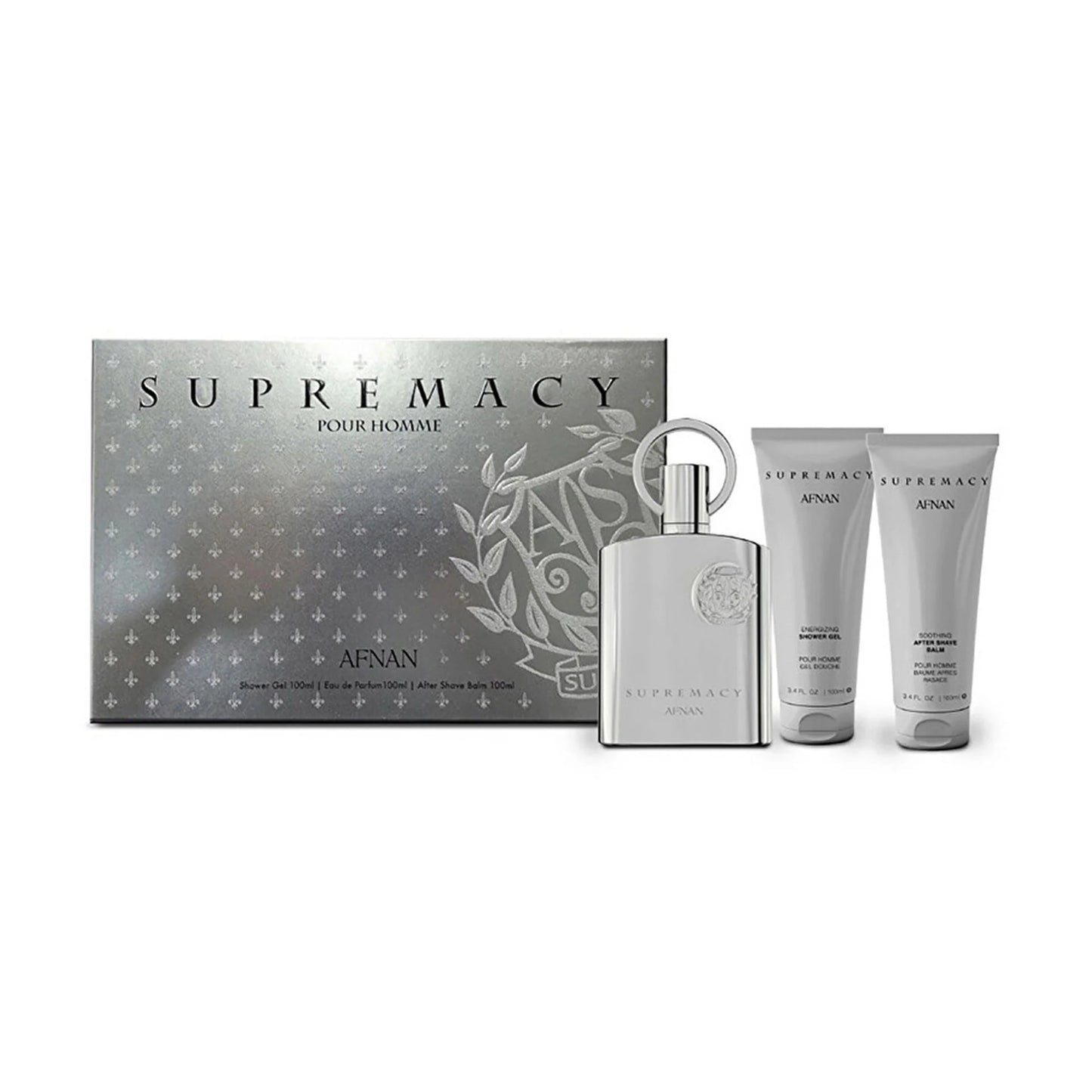 AFNAN SET SUPREMACY POUR HOMME (100ML EDP+SG100ML+AFTERSHAVE BALM 100ML)