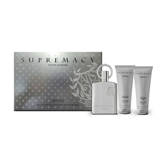 AFNAN SET SUPREMACY POUR HOMME (100ML EDP+SG100ML+AFTERSHAVE BALM 100ML)