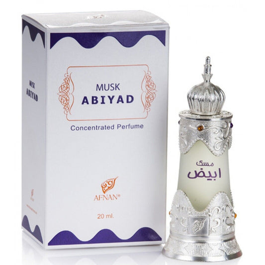 Musk Abiyad Oil Afnan fragrance bottle