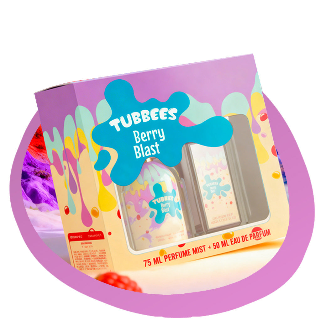 TUBEES GIFTSET BERRY BLAST BODY MIST50+75ML