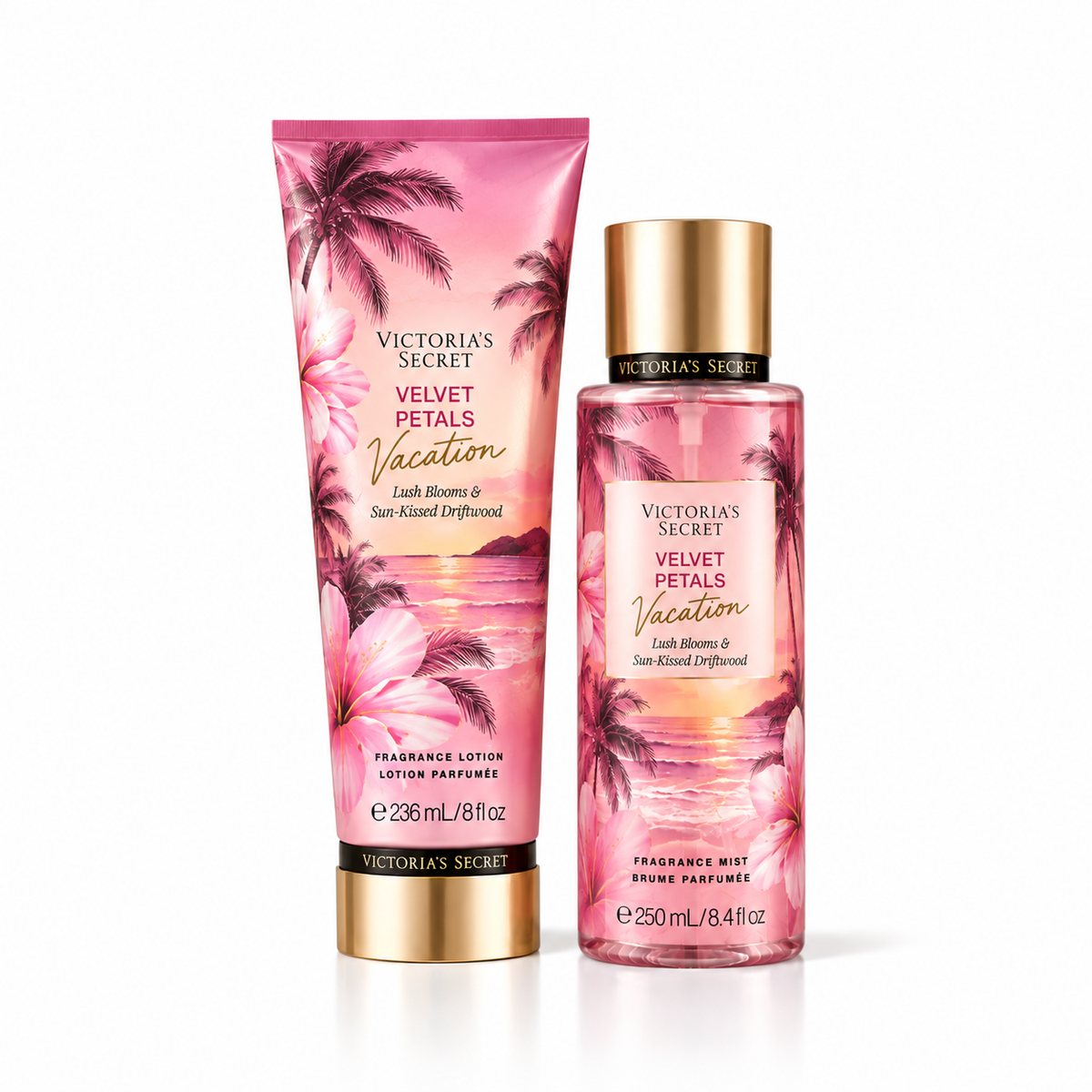 Victoria’s Secret Velvet Petals Vacation Mist & Lotion Set