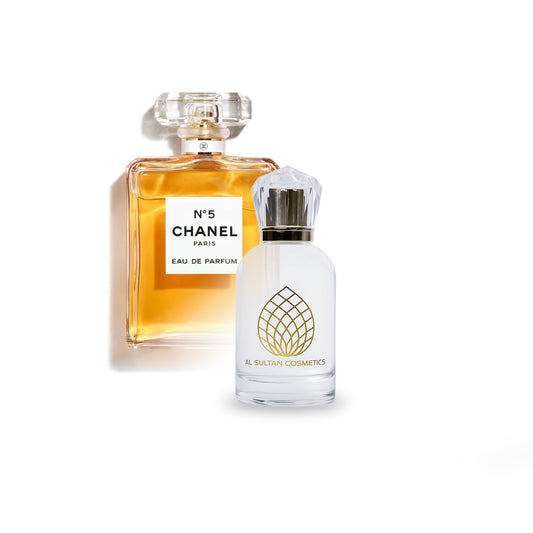No. 5 by Chanel perfume bottle