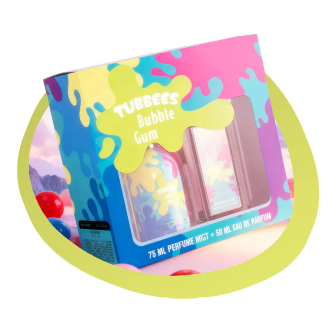 TUBEES GIFTSET BUBBLE GUM BODY MIST50+75ML