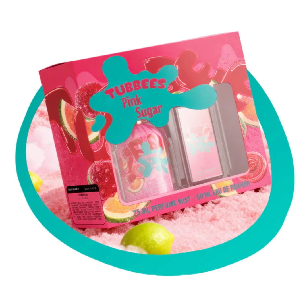TUBEES GIFTSET PINK SUGAR BODY MIST50+75ML