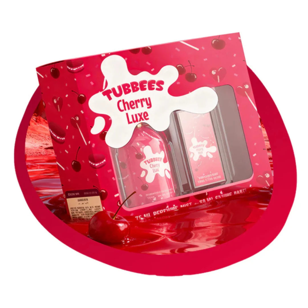 TUBEES GIFTSET CHERRY LUXE BODY MIST50+75ML