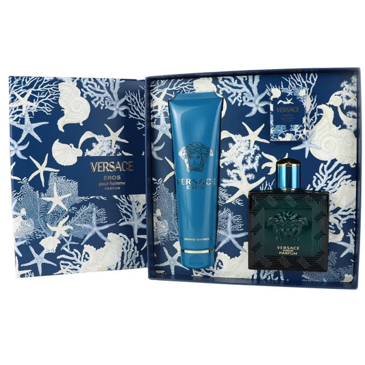 VERSACE SET EROS POUR HOMME (100ML PARFUM+BSG50+5ML PARFUM)