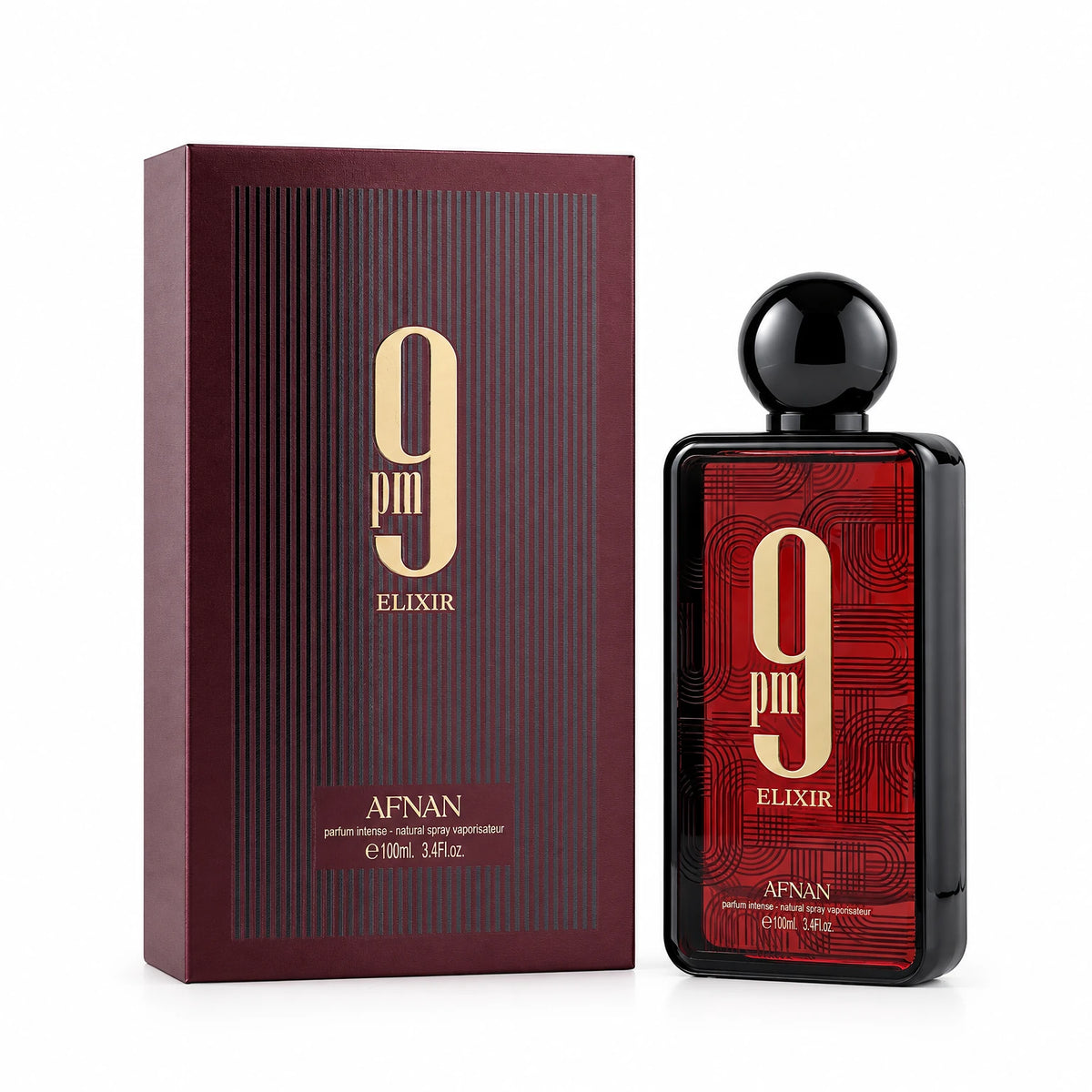 9 Pm Elixir by Afnan perfume bottle