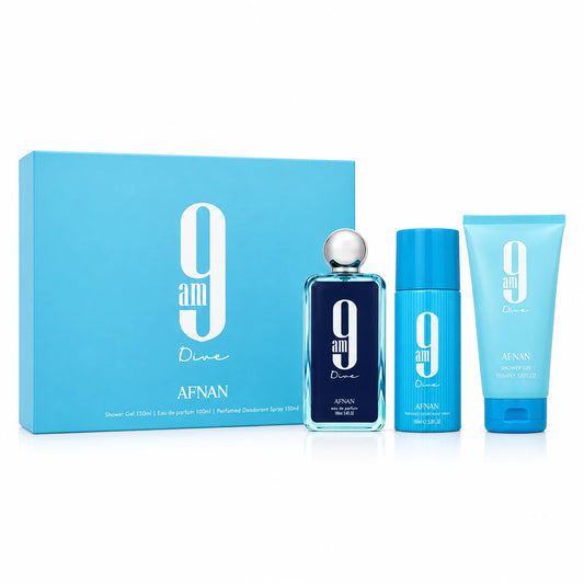 Afnan 9AM Dive Gift Set – 3 Pieces
