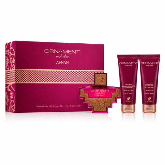 Afnan Ornament Purple Allure Gift Set – 3 Pieces