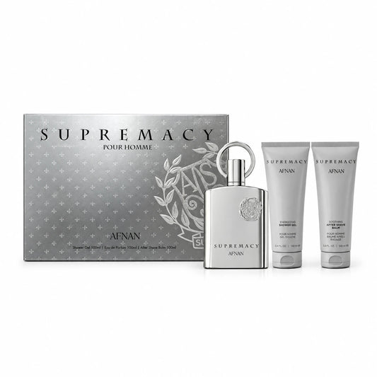 AFNAN SET SUPREMACY POUR HOMME (100ML EDP+SG100ML+AFTERSHAVE BALM 100ML)