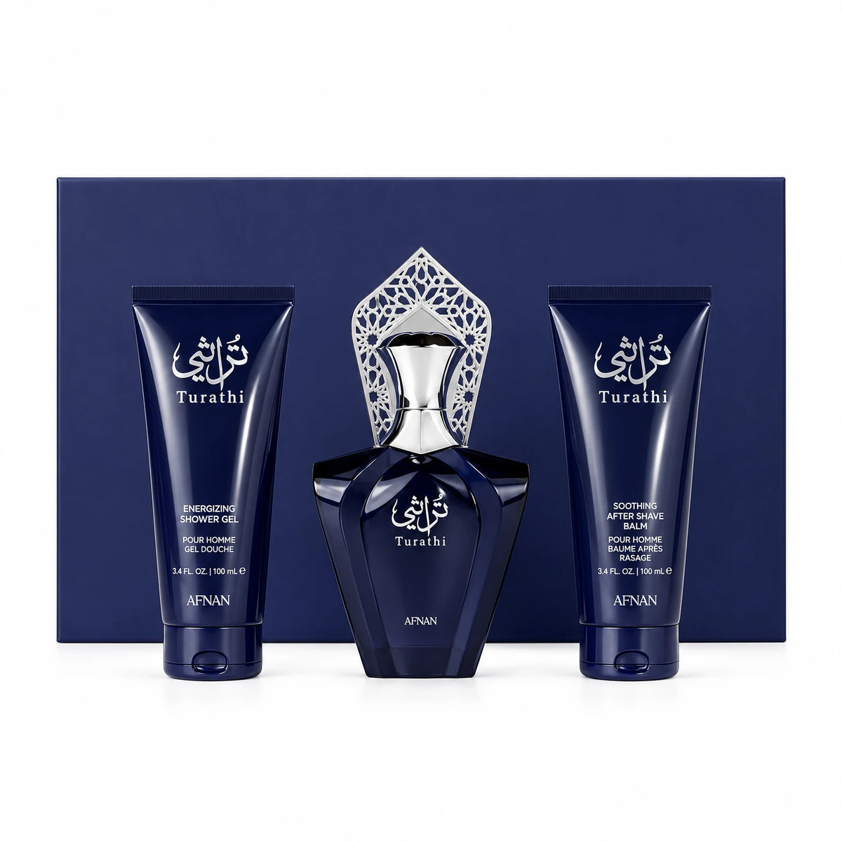 AFNAN SET TURATHI BLUE (90MLEDP+SG100ML+AS100ML)