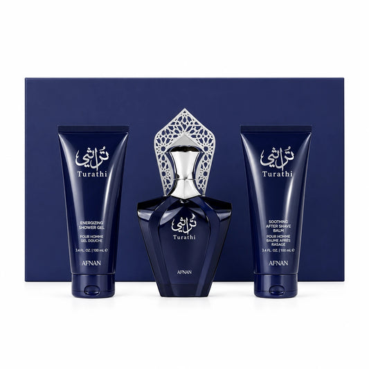 AFNAN SET TURATHI BLUE (90MLEDP+SG100ML+AS100ML)