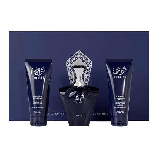 AFNAN SET TURATHI BLUE (90MLEDP+SG100ML+AS100ML)