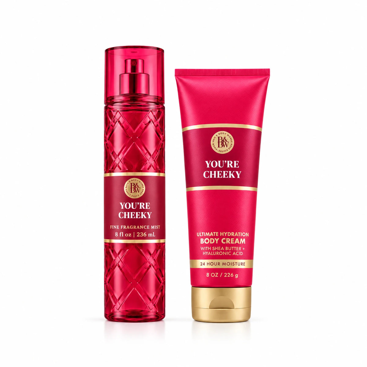 Bath & Body Works You’re Cheeky Fine Fragrance Mist 236ml & Body Cream 226g Set