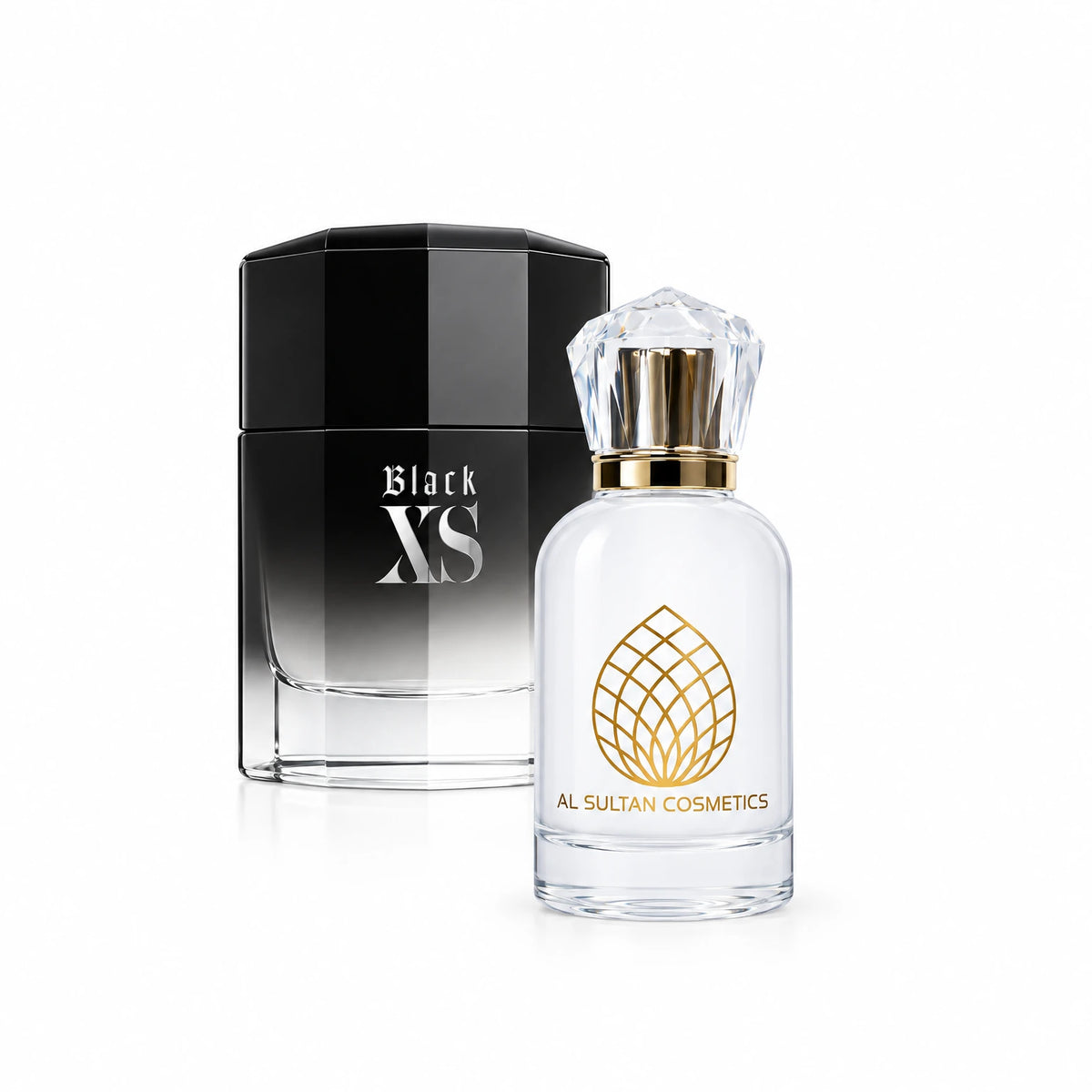 Black Xs L'exces original perfume bottle