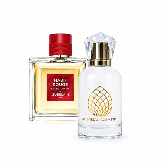 Habit Rouge Guerlain fragrance bottle