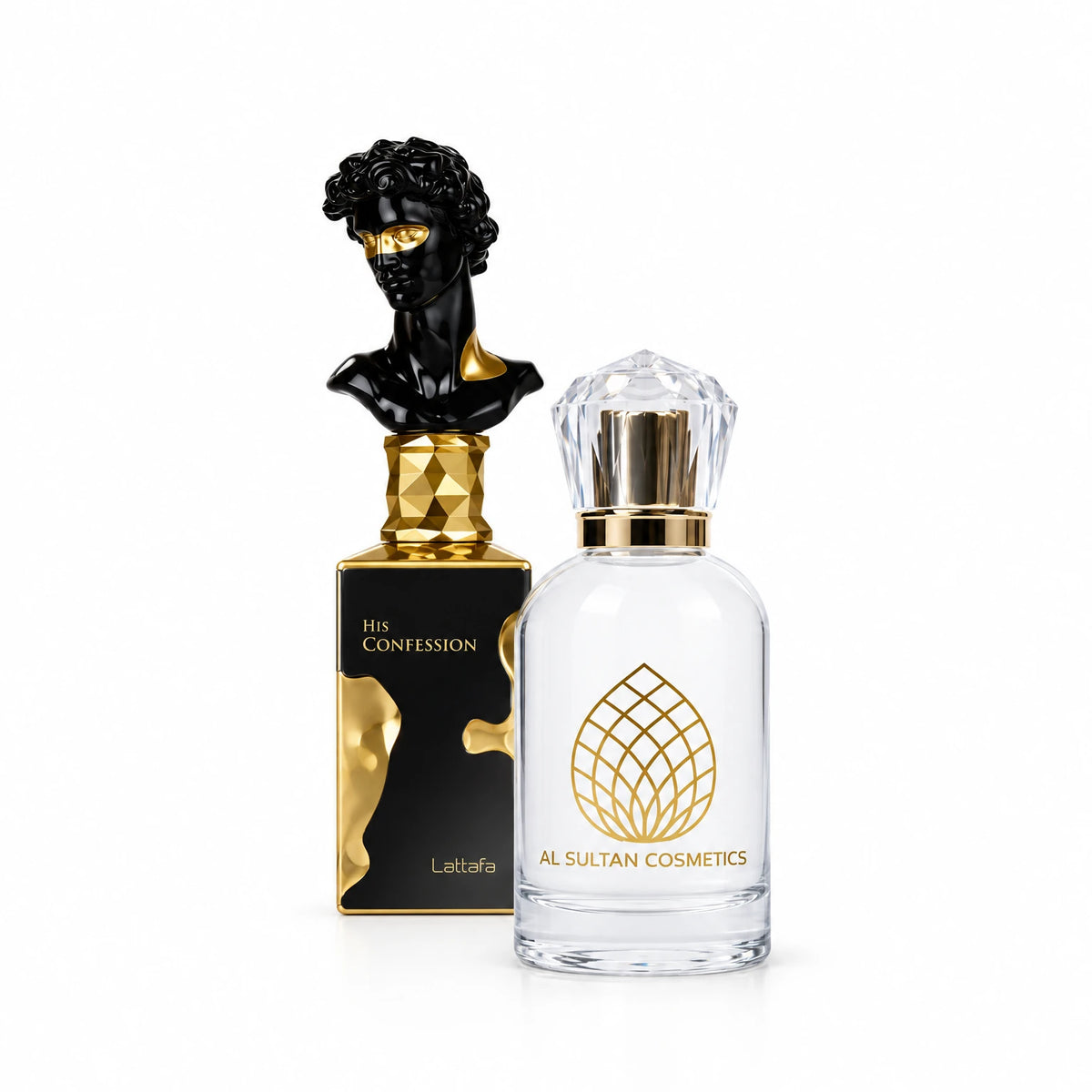 His Confession Lattafa fragrance bottle