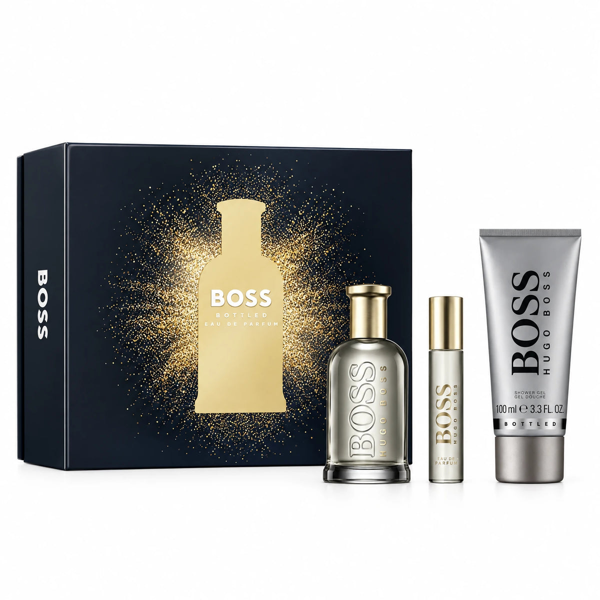 HUGO SET BOSS (PARFUM 100ML+10ML SG+75ML DEO STICK)