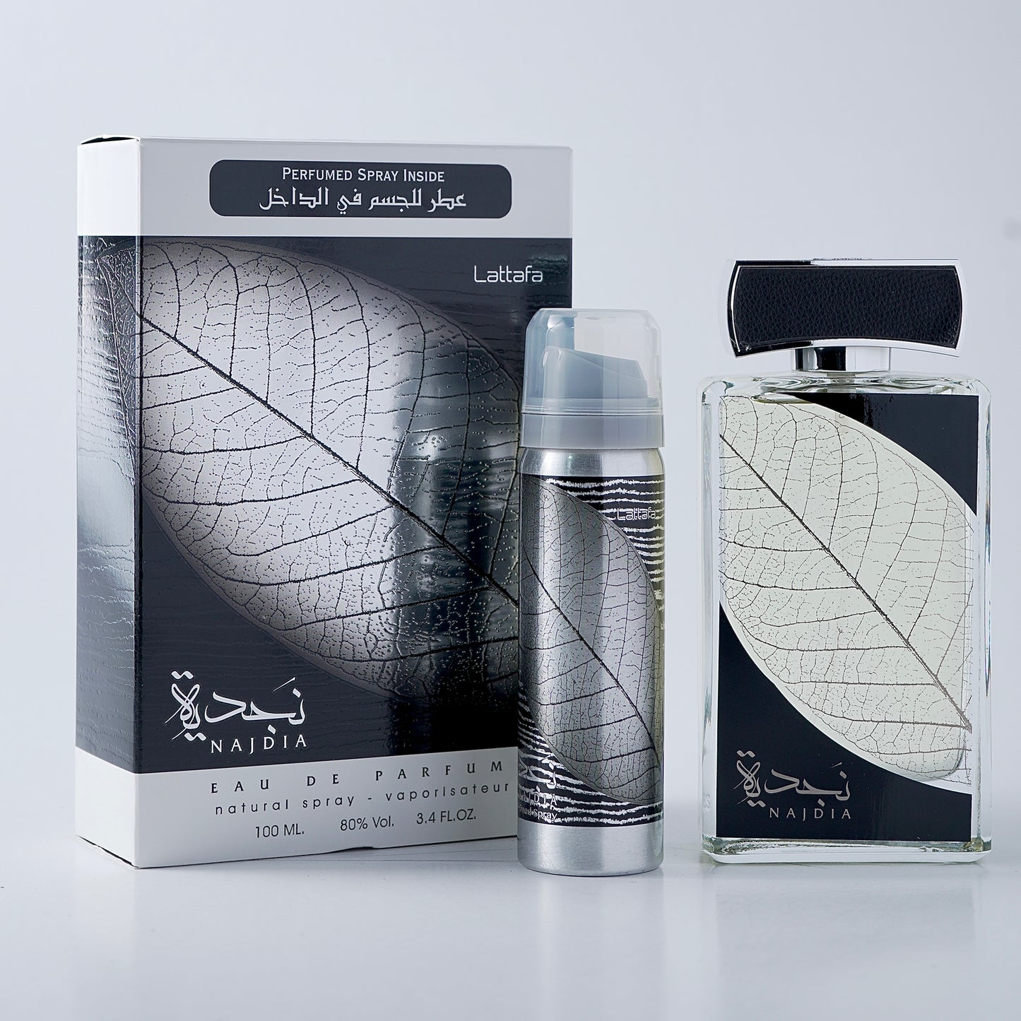 Najdia Lattafa fragrance bottle