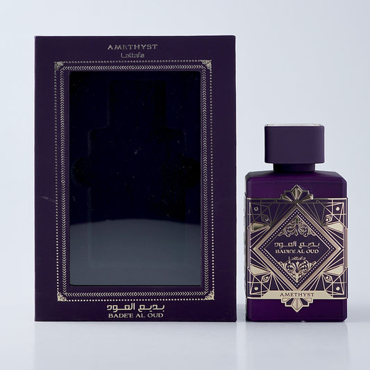 Badee Al Oud Amethyst luxury perfume by Lattafa