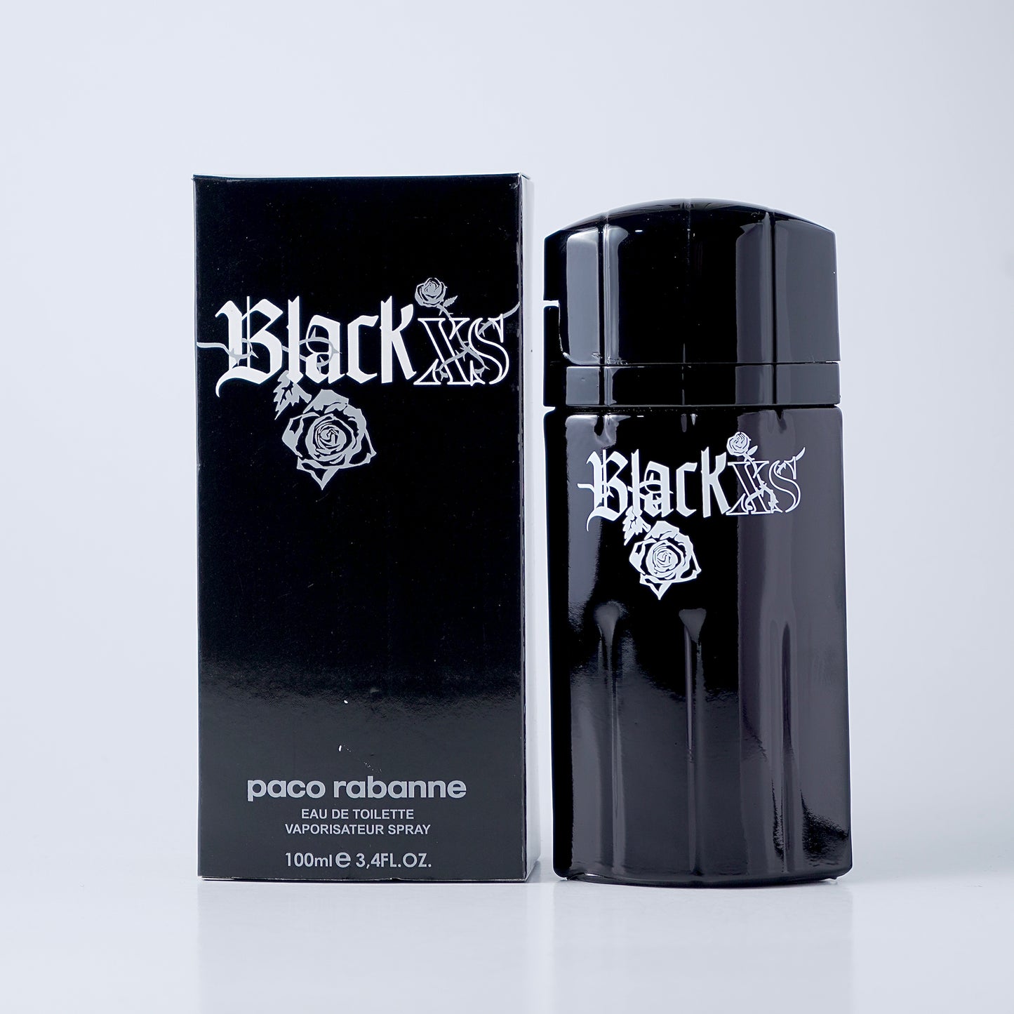 Black Xs Paco Rabanne fragrance bottle
