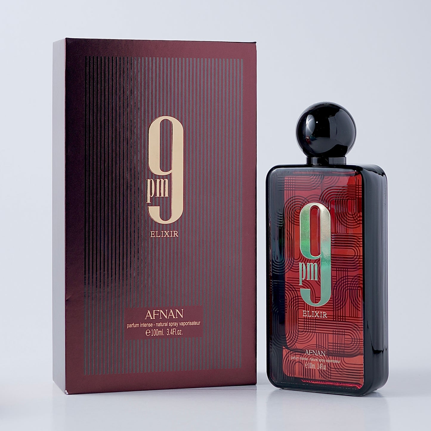 9 Pm Elixir by Afnan perfume bottle